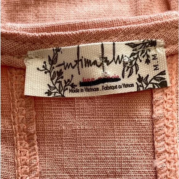 Intimately | Free People | Peach Corset Style Bodysuit - Picture 3 of 5